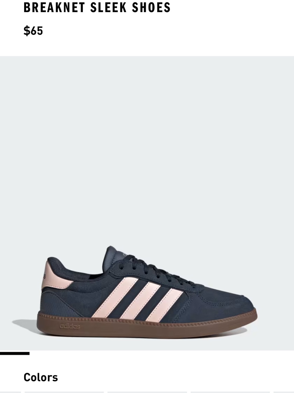 adidas Breaknet Sneakers - Navy & Blush Pink